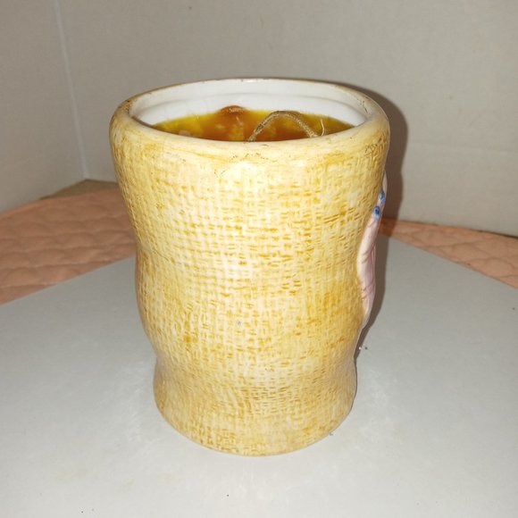 Coffee mug Patchworked heart ceramic Wax melt inside Sweet sugar cookie - Picture 4 of 6